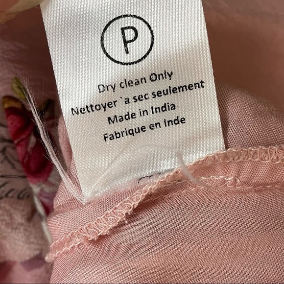 VARUN BAHL Pink Floral Dress Size 4 - Picture 7 of 9